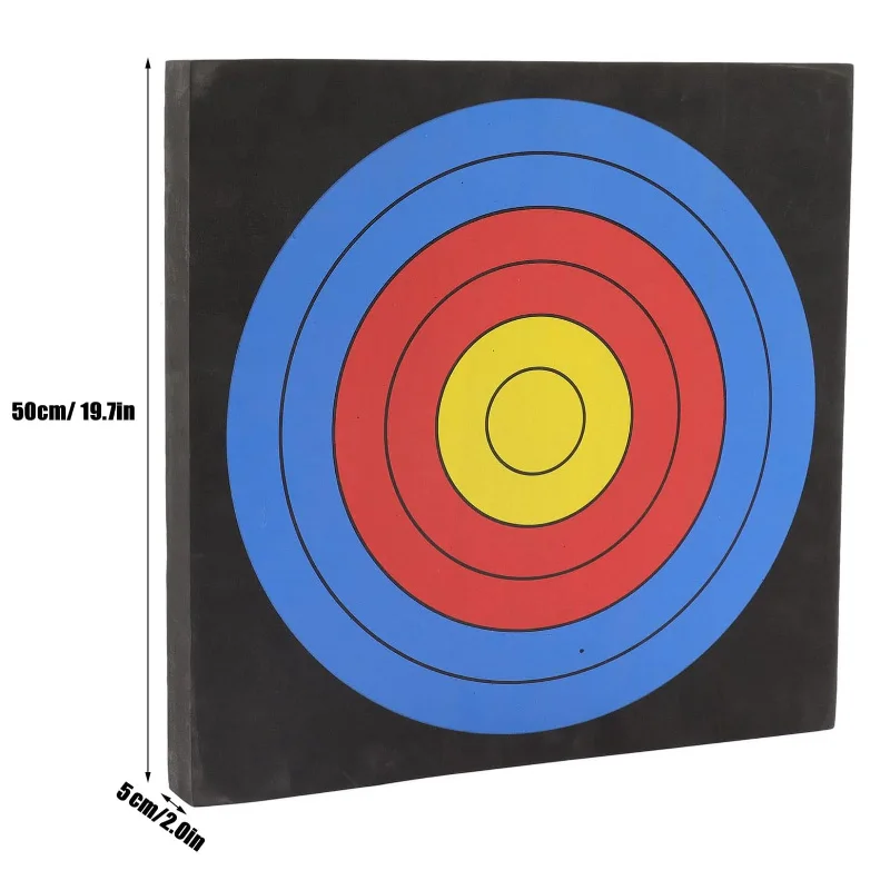 TOPARCHERY-Leve EVA Foam Target, Alta Densidade, Em Camadas, Caça, Prática Tiro, Tiro com Arco, 50x50x5cm