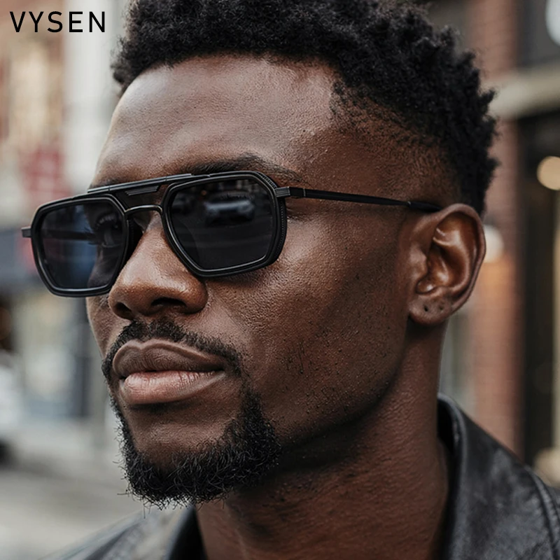 

Vintage Steampunk Square Sunglasses Men 2026 Luxury Brand Classic Polygon Punk Metal Frame Double Beam Sun Glasses Eyewear Shade