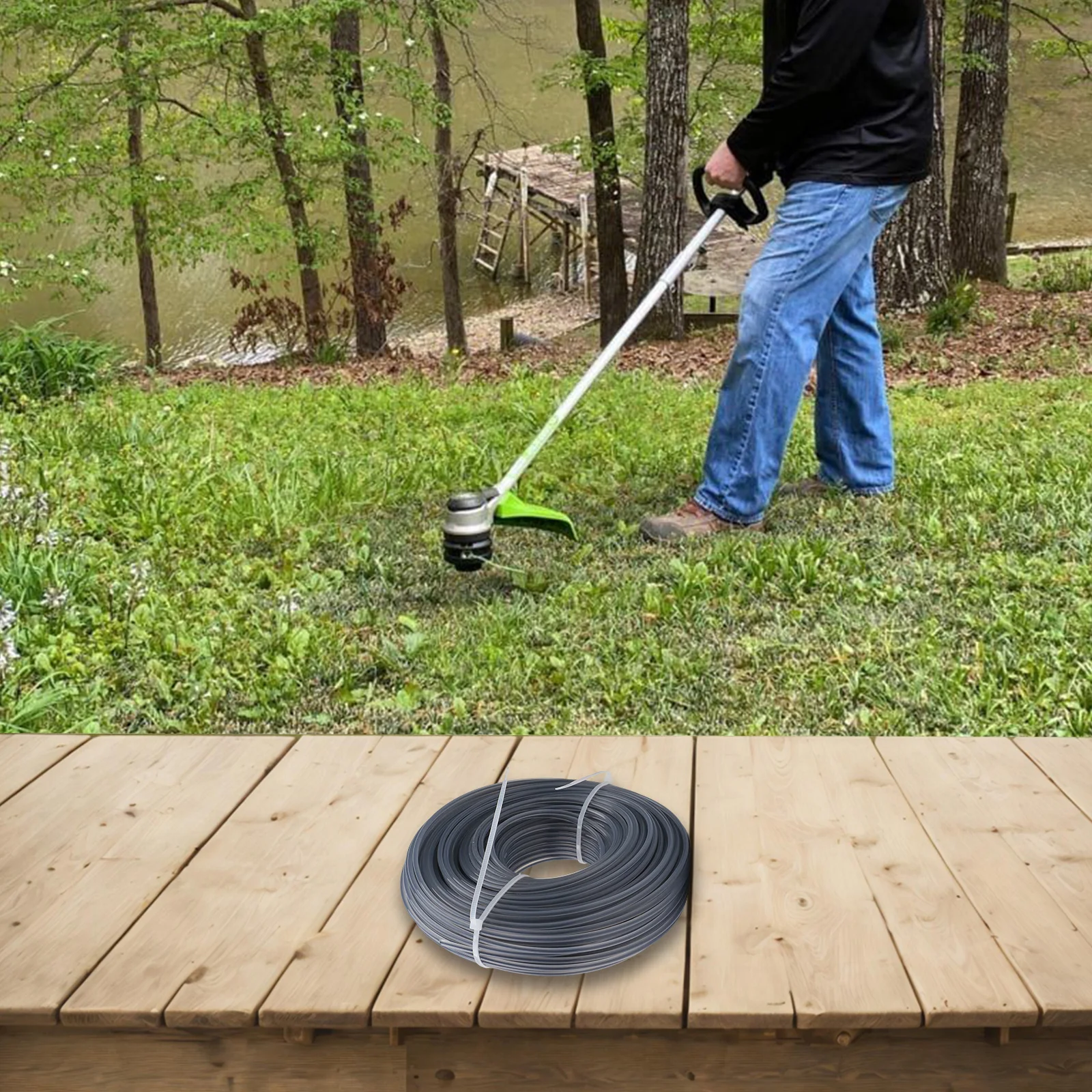 

For Bosch GFR 18V-23 Grass Trimmer Spool 75M Trimmer Line Spool Lawn Efficient Cutting Performance Extended Use