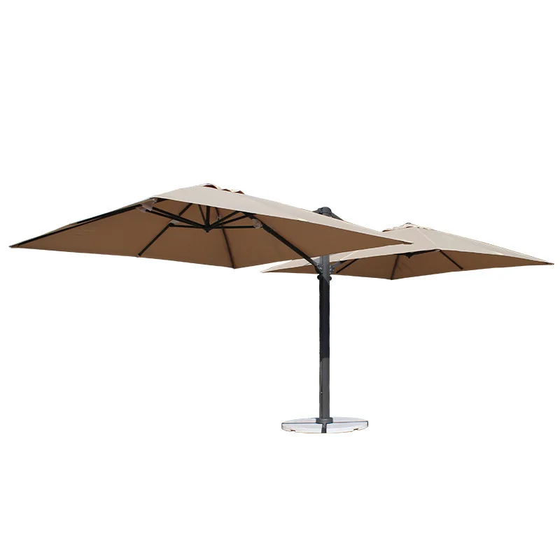 

Outdoor parasol, rotatable and adjustable waterproof scenic garden umbrella, outdoor garden barbecue windshield umbrella