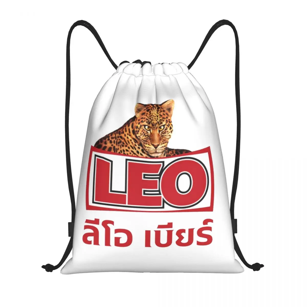 

Leo Beer Bangkok Backpacks Multi-function Drawstring Bags Storage Bag Book Bags for Travel Students