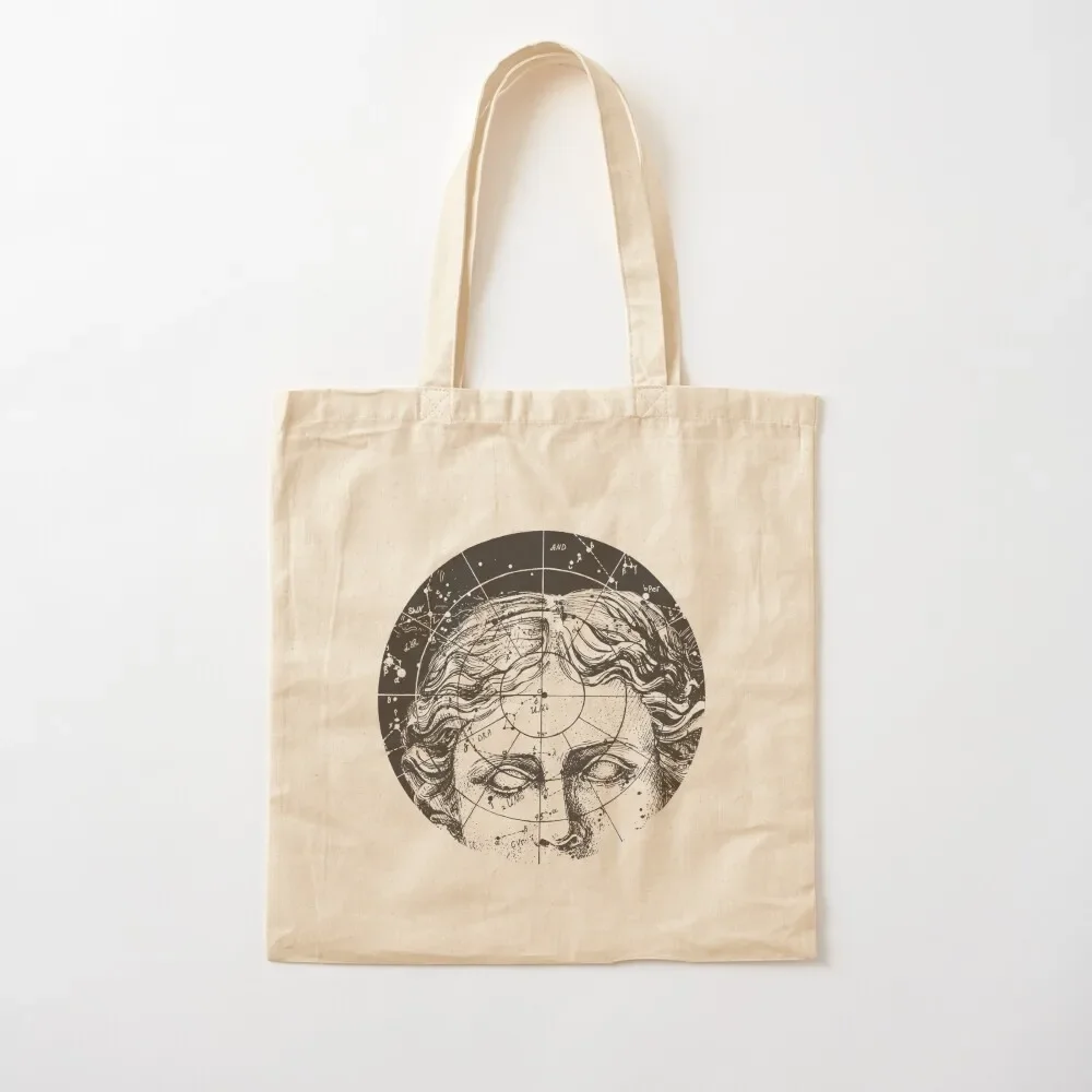 

Aphrodite statue face and starry sky Tote Bag shopping bag logo ecological bags canvas bags Bag