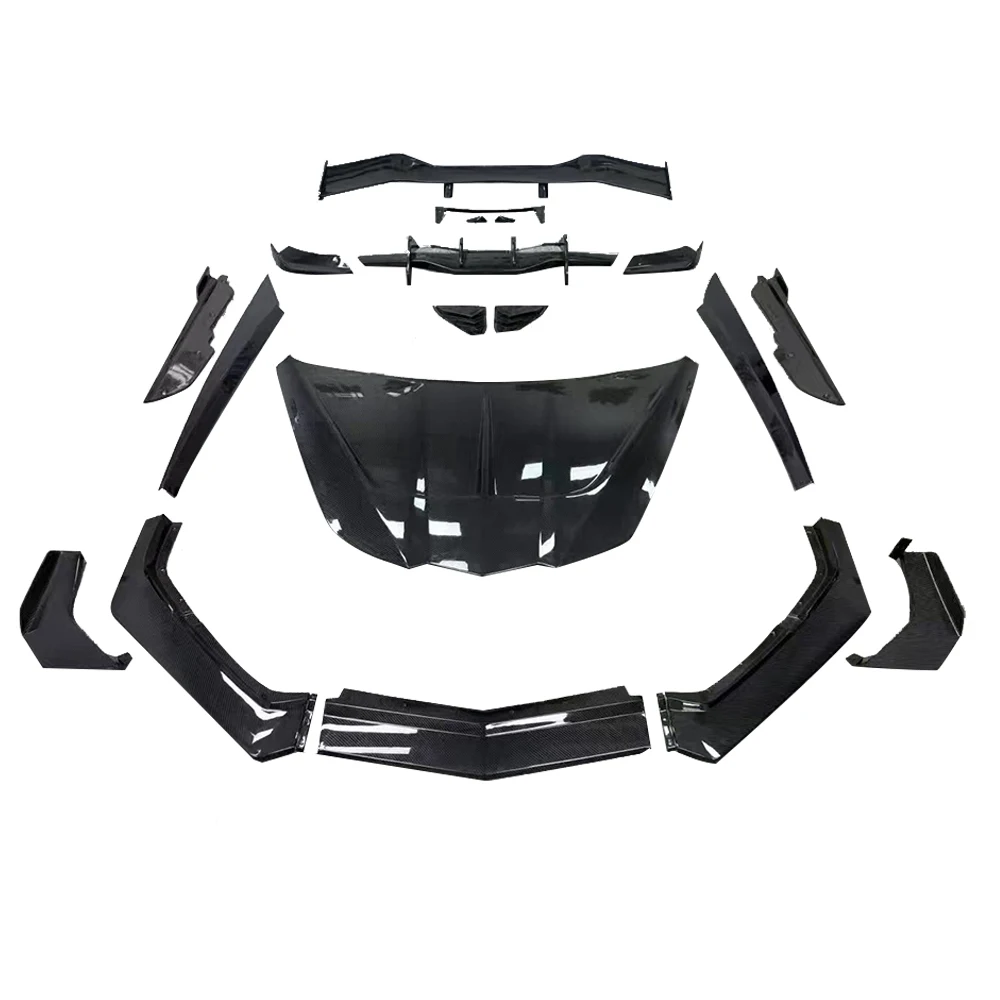 High Quality Carbon Fiber Body Kit Front Lip Rear Diffuser Side Skirts Rear Spoiler for Chevrolet Corvette C8