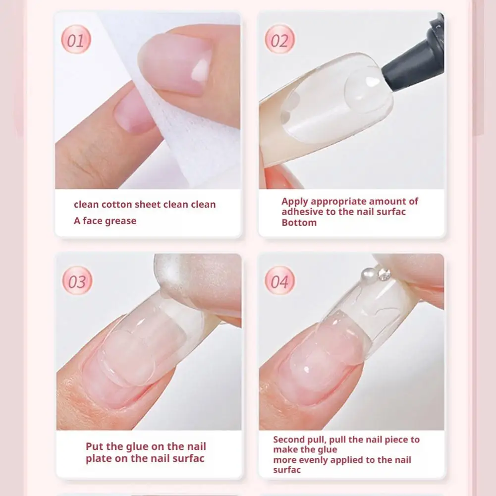 กาวเจลติดเล็บแบบแข็งแรง 1 ชุด กาวติดเล็บยูวีสำหรับติดเพชรพลอย เรซิ่น อัญมณี เครื่องประดับ DIY กาวติดเล็บปลอม