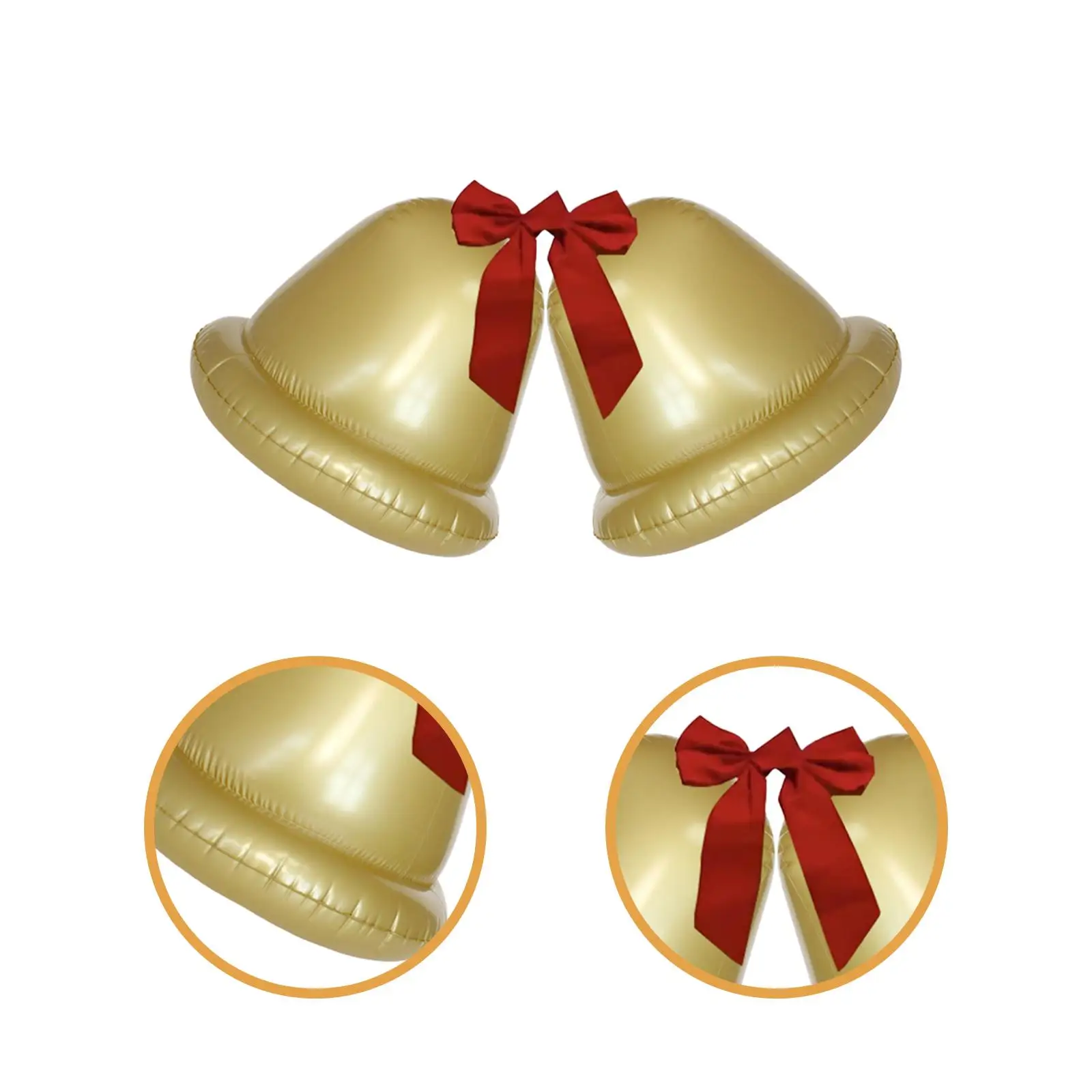 جرس عيد الميلاد القابل للنفخ، زخرفة كروية قابلة للنفخ، لوازم الحفلات متعددة الأغراض، ديكور عيد الميلاد لنافذة المتجر، الباب الأمامي، عطلة #5