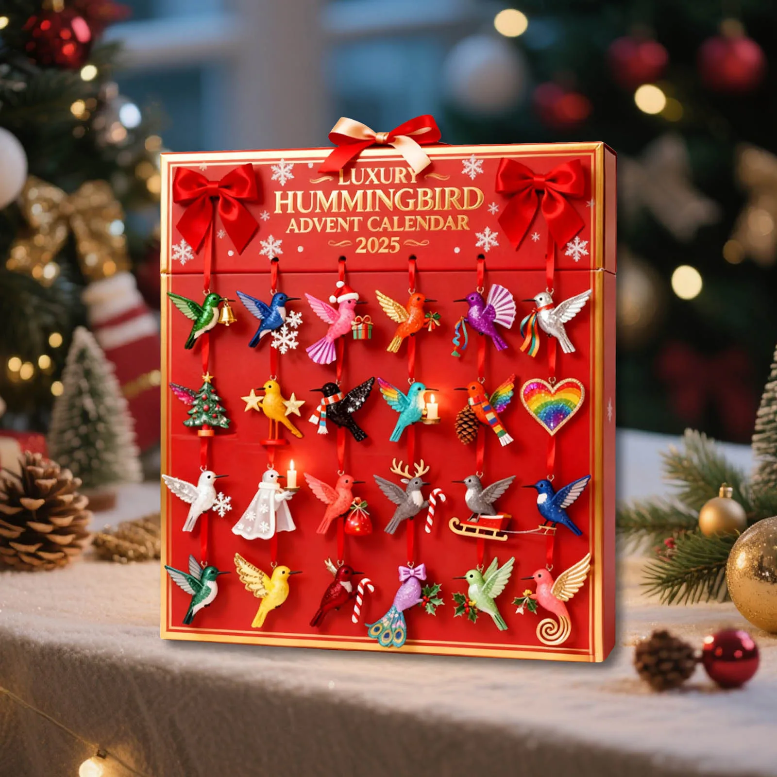 Kitchen Timer Kids Bird Advent Calendar Containing 24 Sub Customer Pendants Cooking Timers for Kitchen with Temperature Probe
