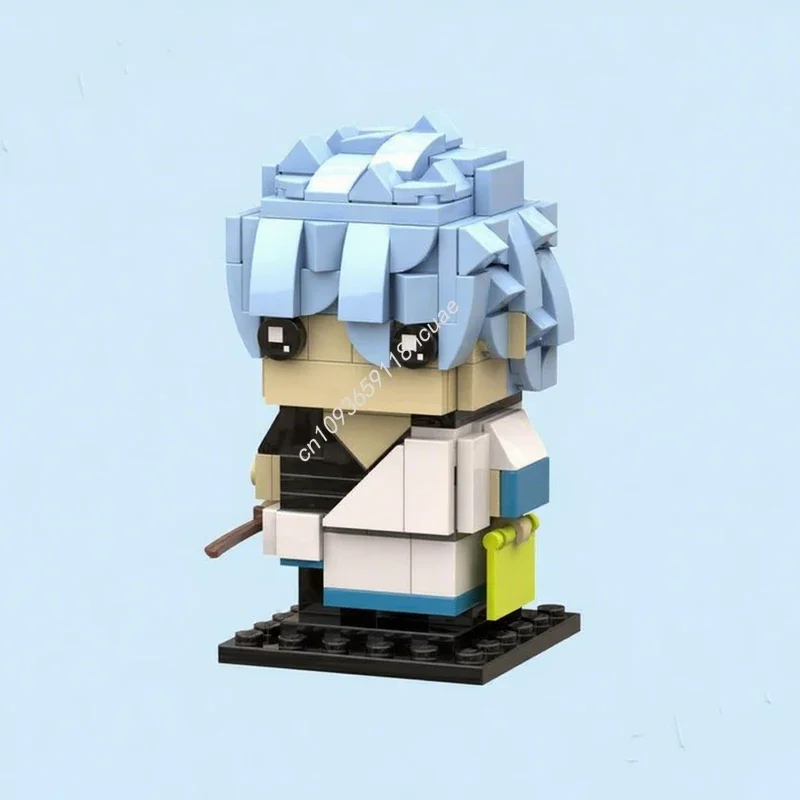Набор строительных блоков MOC Gintoki Gintamass Brickheadz, 184 детали, праздничный подарок, коллекционная модель премиум-класса для взрослых, идеально подходит для демонстрации