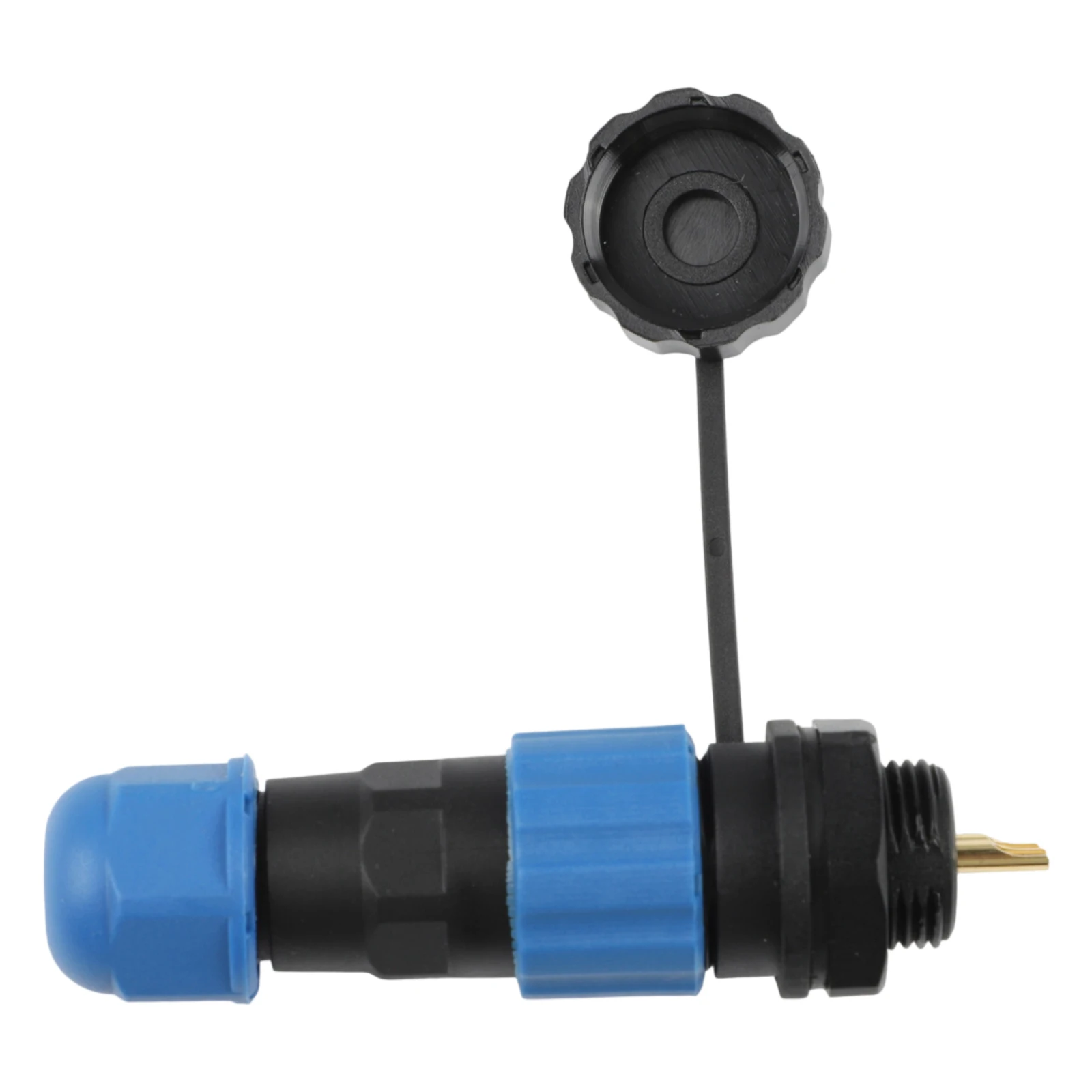 IP68 Rated SD13 Aviation Socket Connector with Threaded Coupling for LED Lighting and Electrical Engineering Applications