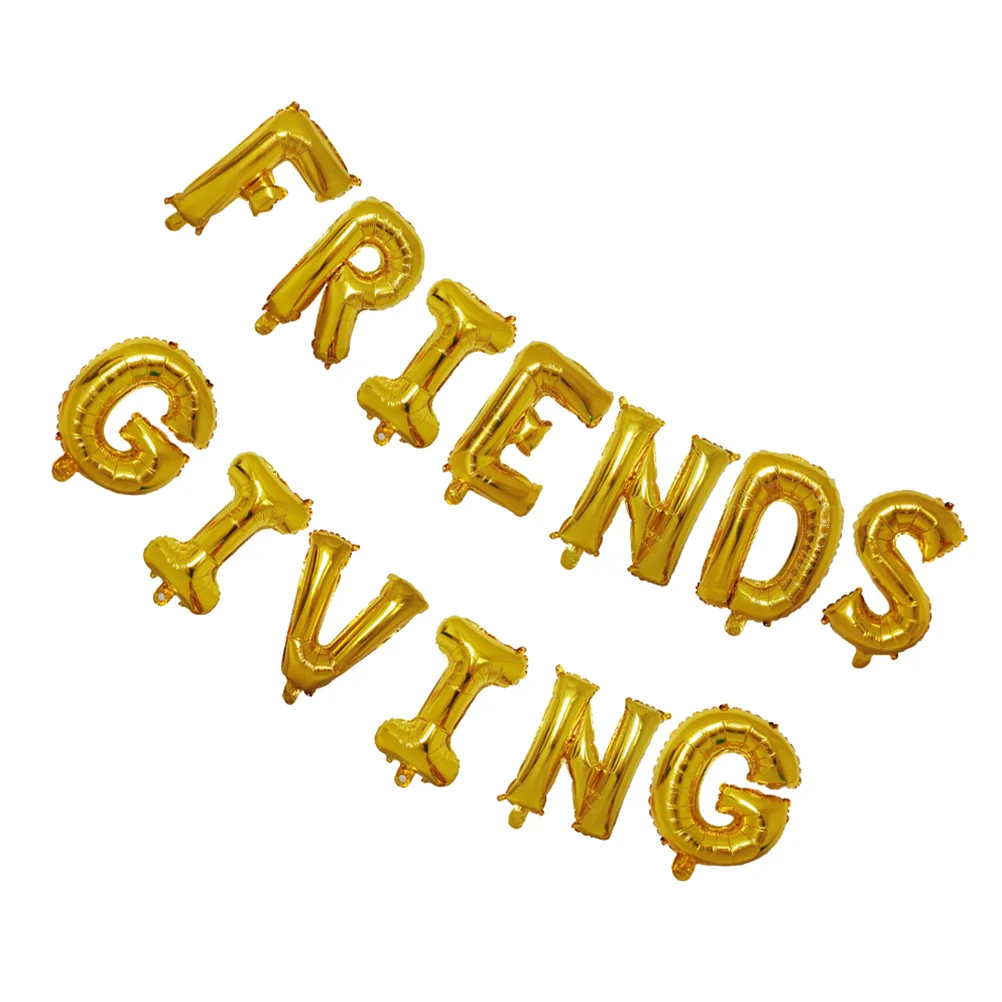 

Thanksgiving Balloons Friendsgiving Foil Hanging Decor Decoration Garland Christmas