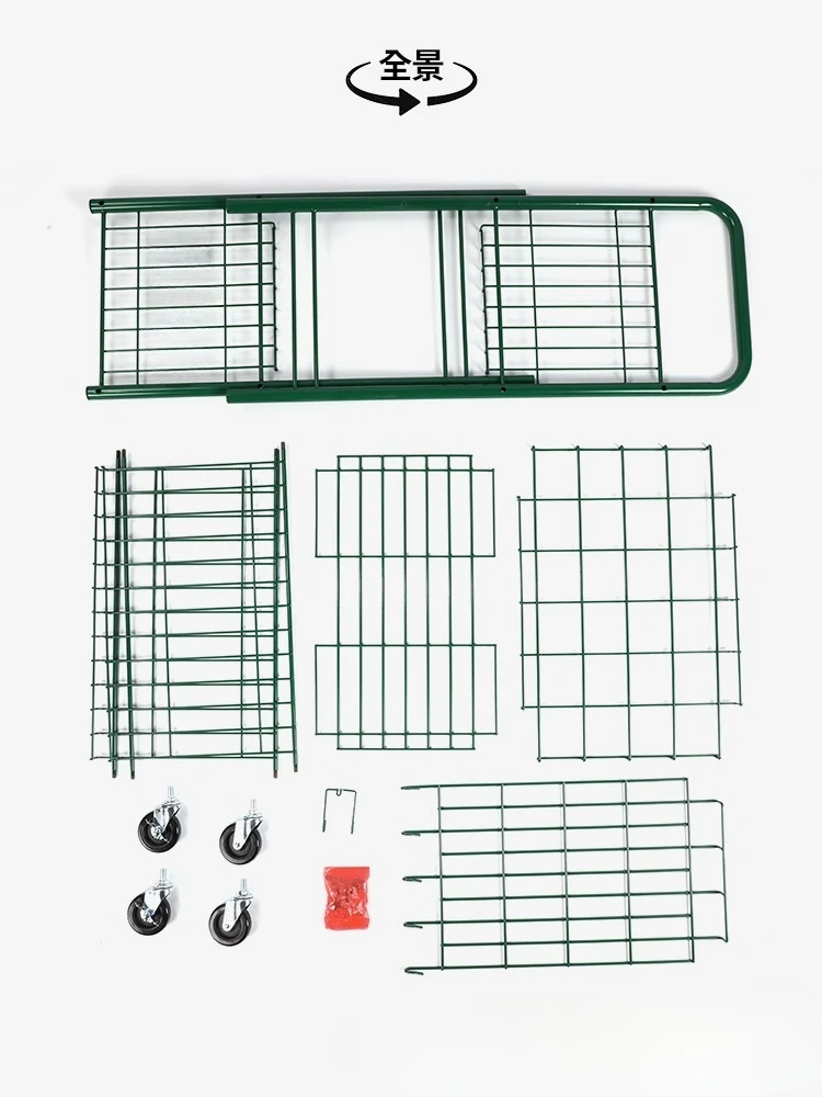 تدريب سيارة مدرب التنس، إطار التنس يمكن أن يحمل كرة، سلة تخزين محمولة قابلة للطي بعجلات