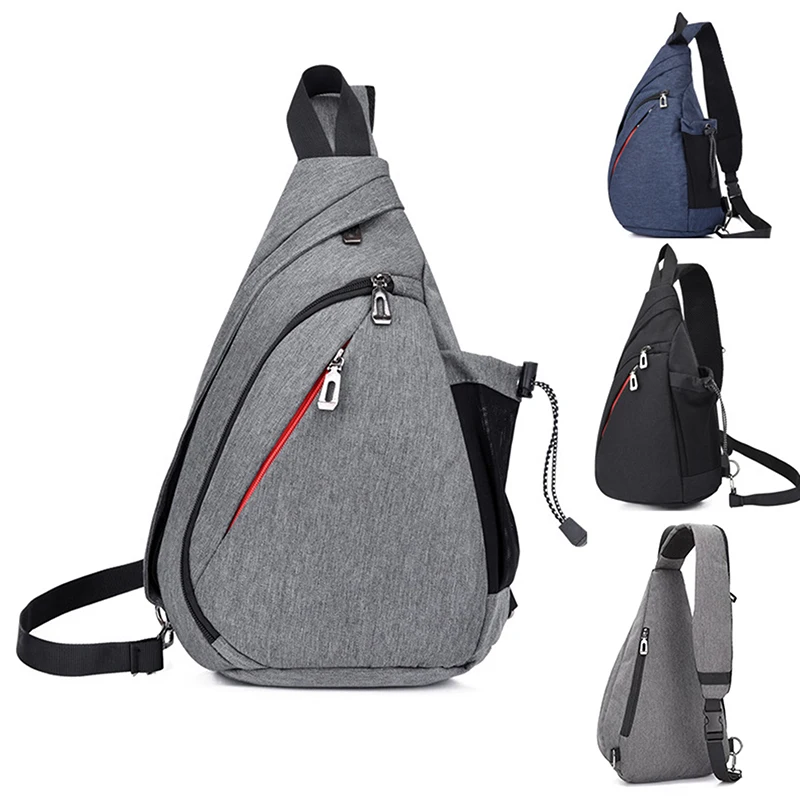 Grande capacidade versátil Crossbody Bag, saco de peito masculino, lazer Sports Storage, mochila de viagem ao ar livre