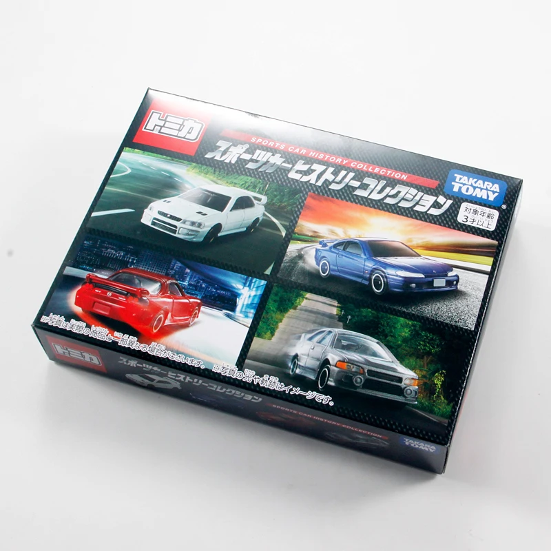 Takara Tomie Subaru Mazda Mitsubishi 4 Stks/set Motorvoertuig Model Mini Diecast Legering Auto Model Kinderen Speelgoed Kerstcadeau