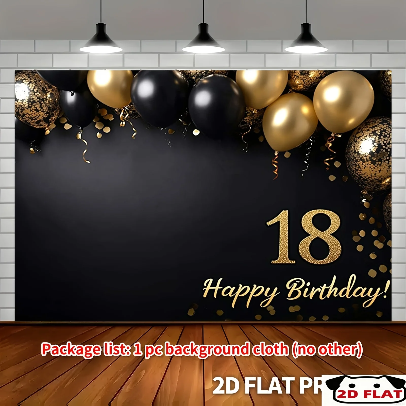 1 плоский 2D-баннер, баннер на – обзор и цена Party Banner Gold