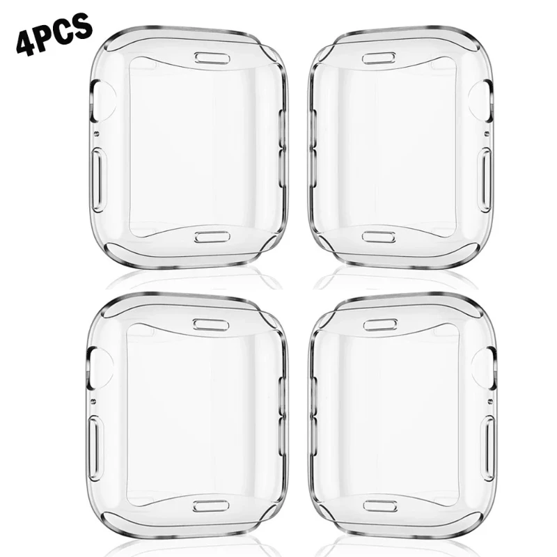 1–5 Stück TPU-Gehäuse, Displayschutzfolie für Apple Watch 10, 11, 9, 8, 45 mm, 41 mm, 44 mm, 42 mm, 46 mm, vollweiche Abdeckung, IWatch-Serie 7 SE 6 5 4 3