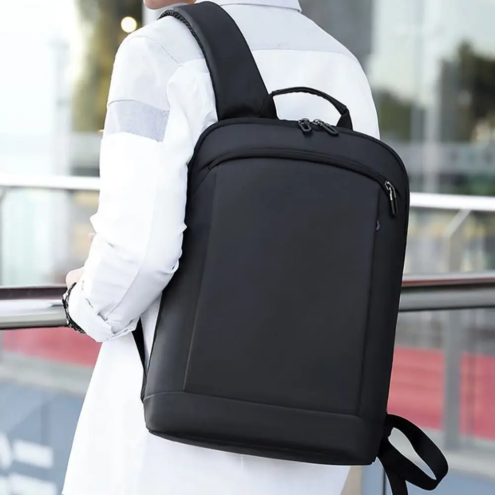 New Ultra-thin Laptop Backpack 15.6 Inch Fashion Business Men Bag High-capacity Soft Slim Back Pack