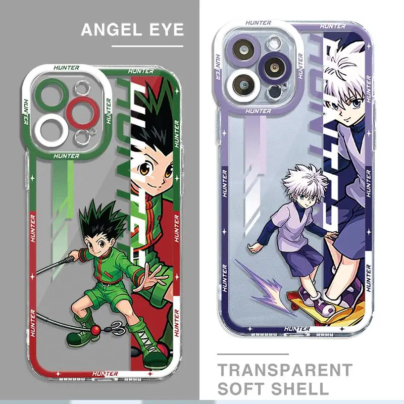 HUNTER×HUNTER Phone Case for Apple iPhone 15 Pro Max 13 14 Plus 12 Mini 11 Pro XR 8 SE 7 6S XS MAX Matte Shockproof Armor Cover