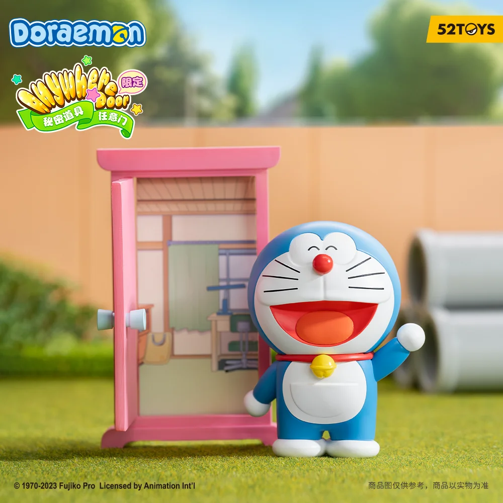 52TOYS Doraemon Anywhere Door, Collectible Action Figure，Height: 3.14inch/8cm