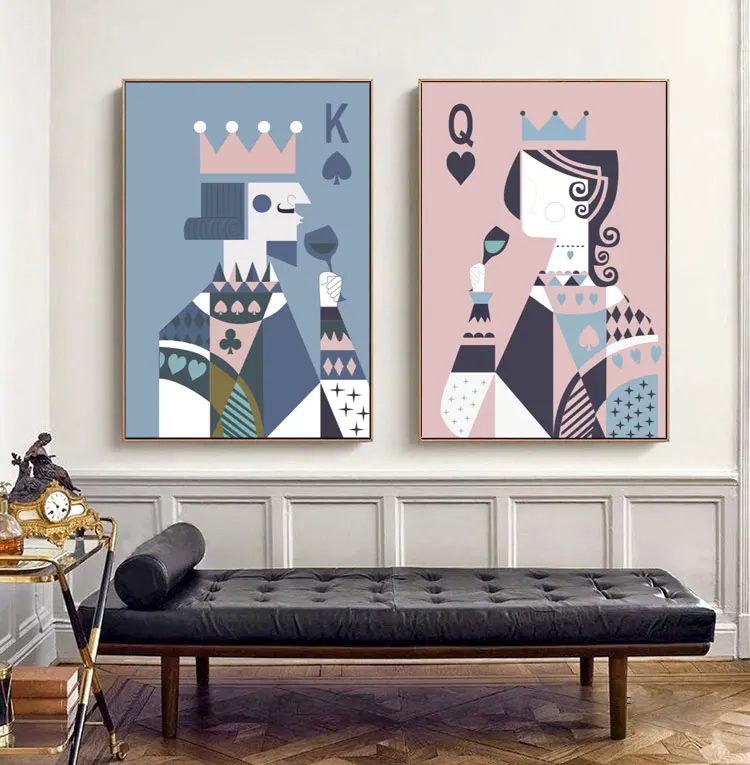 modern-mat-creative-decorative-painting-king-queen-hanging-picture-restaurant-poker-parlor-mahjong-gallery-wall-art