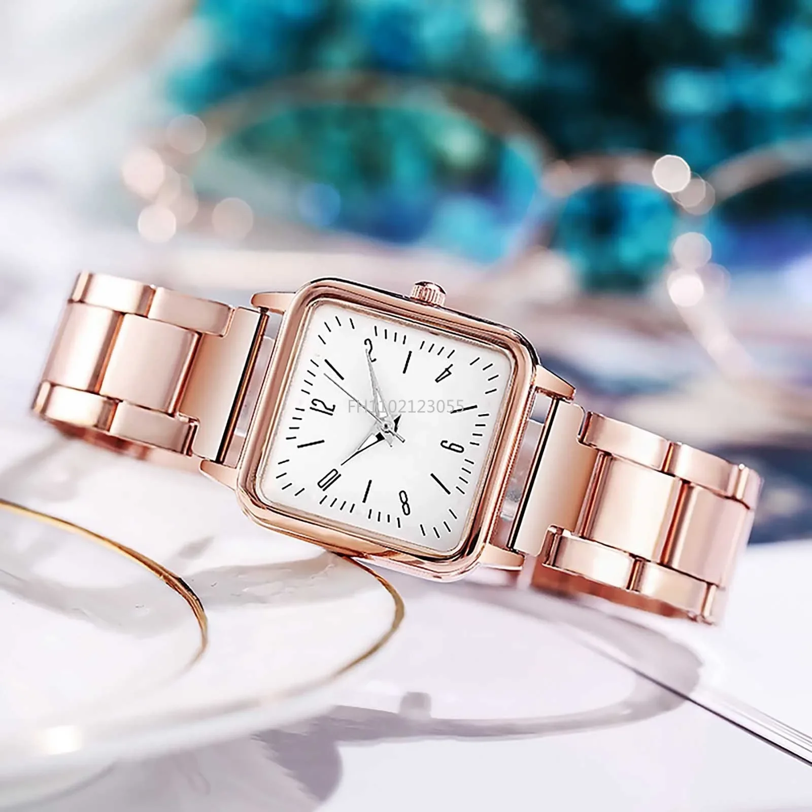 Business Quartz Watch Women Rose Gold Simple Fashion Casual Brand Wristwatch Luxury Lady Square Watches Relogio Feminino