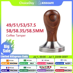 Coffee Tamper 51mm 53mm 58.5mm For Delonghi Breville Portafilter Stainless Steel Espresso Macker Accessories Barista Tool Goods