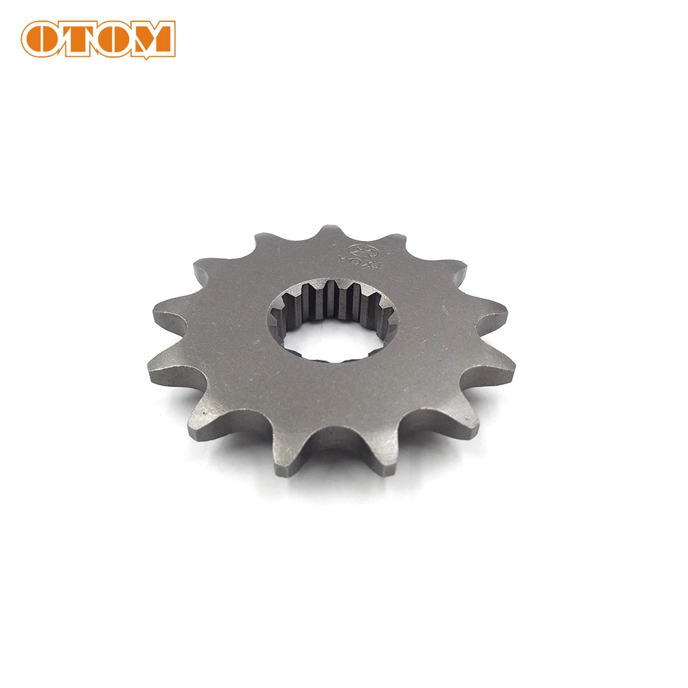 OTOM piñón delantero para motocicleta, piezas de motor NC450, 13T, 14T, rueda de cadena compatible con cadena 520, 530, para ZONGSHEN, KAYO, BSE,