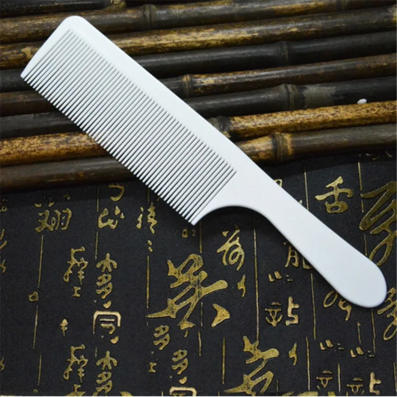 Professional Anti Static Wide Tooth Hair Cutting Comb Flat Head Barber Salon Hair Clipper Accessory for Women Men
