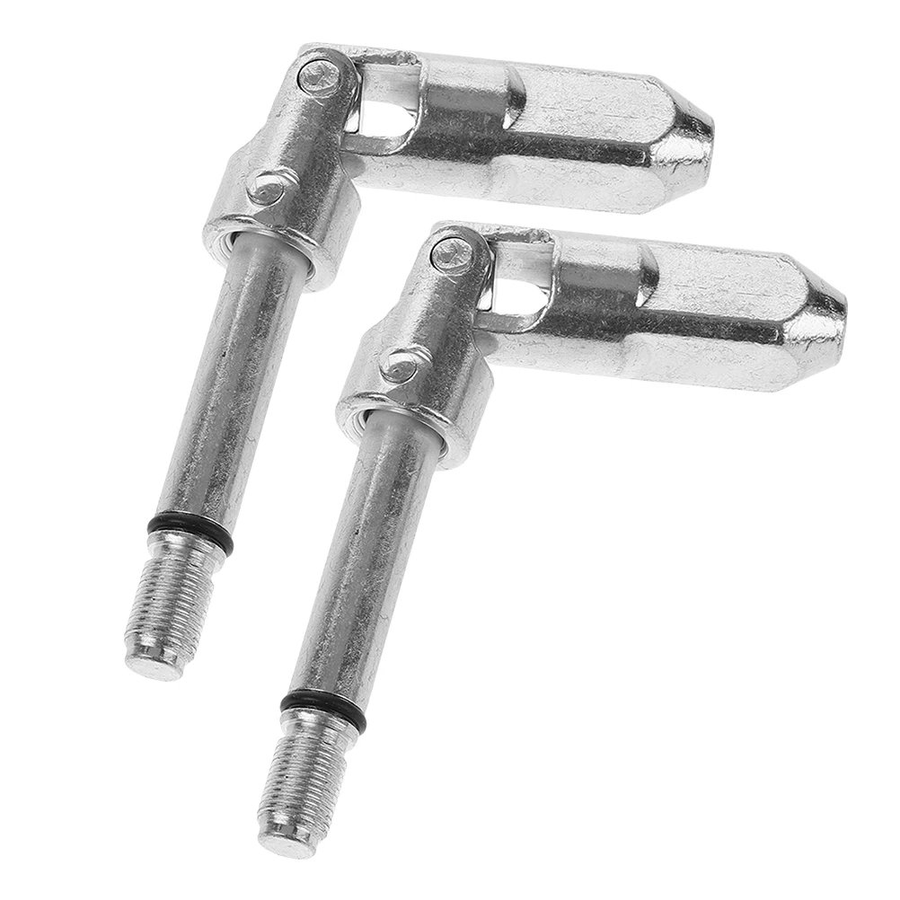 

2 Pcs Hydraulic Part for Drill Component Parts Floor Universal Joint Steel Horizontal Accessories