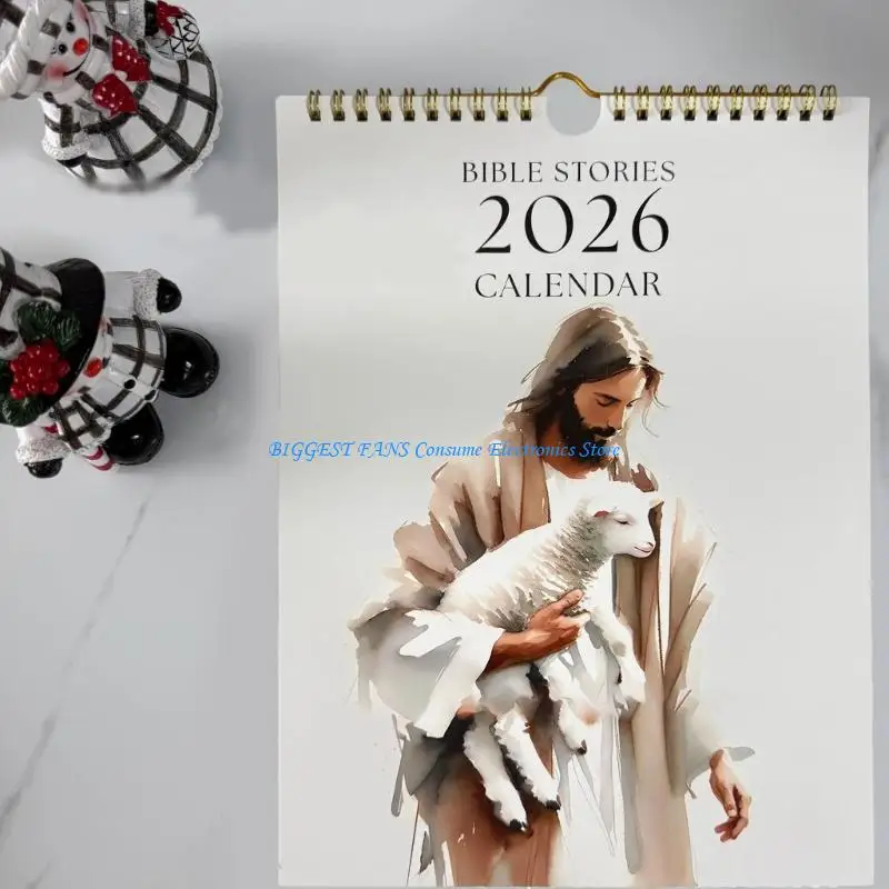 2026 جدار التقويم الملهم معلق مخطط تقويم شهري 8.26x11.22 بوصة لزيارة الجدار المدرسي في المكتب