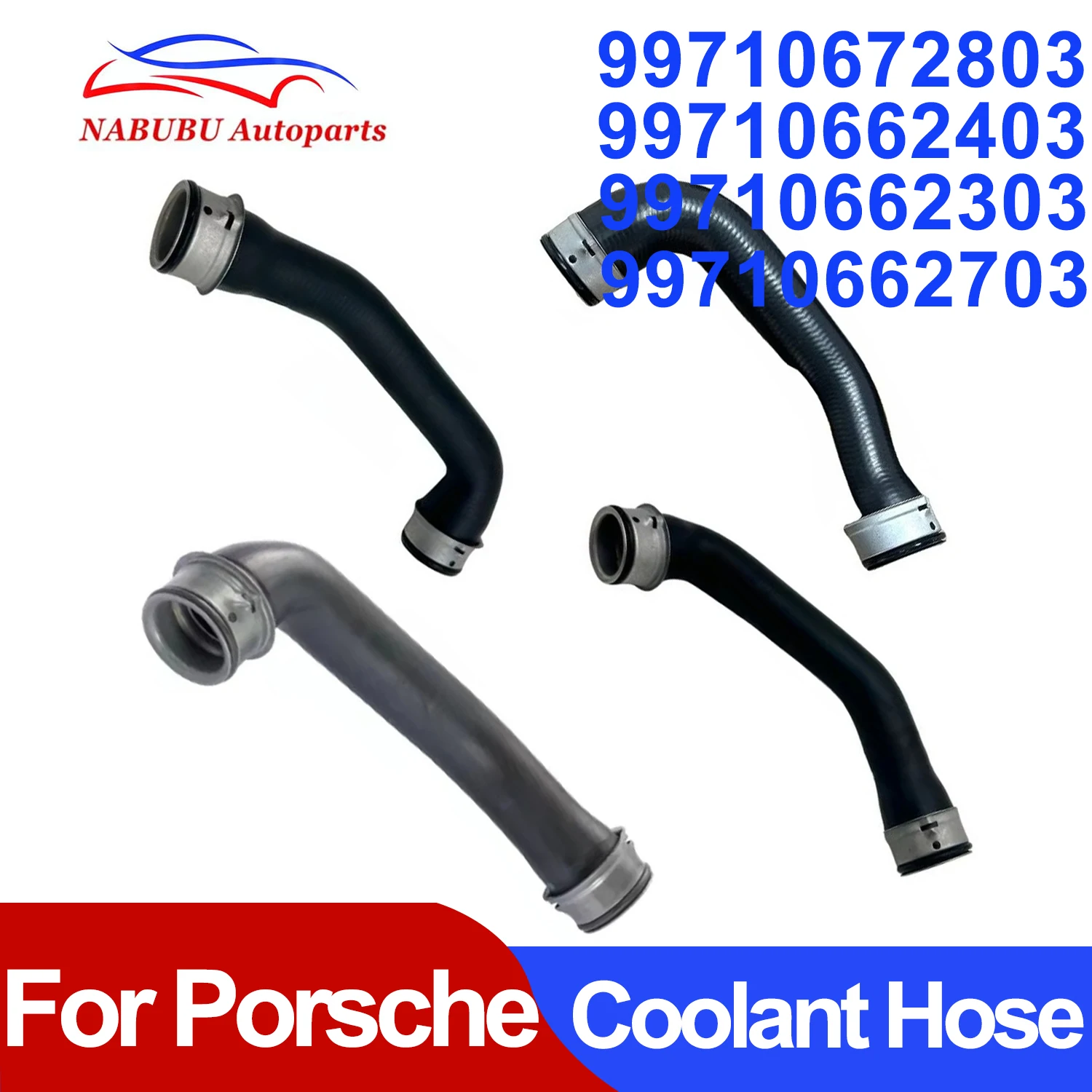99710672803 99710662403 99710662303 99710662703 High-Quality Coolant Hoses Water Hoses for Porsche 911 Cayman Boxster