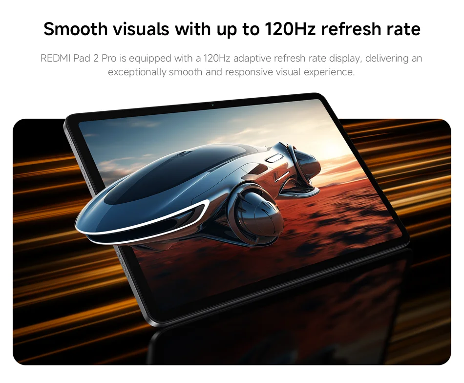 Global Version Xiaomi Redmi Pad 2 Pro Wifi Tablet 128GB 256GB Snapdragon 7s Gen 4 12.1'' 2.5K Screen 8MP Camera 12000mAh Battery