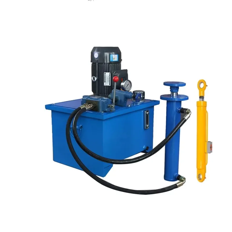 محطة مضخة هيدروليكية عالية الجودة قابلة للتخصيص مع صمام يدوي وضمان لمدة عام وحالة جديدة
