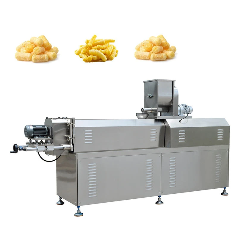 New Design Hot Selling Corn Sticks Corn Curl Twin Screw Extruder Making Machine for New Beginner