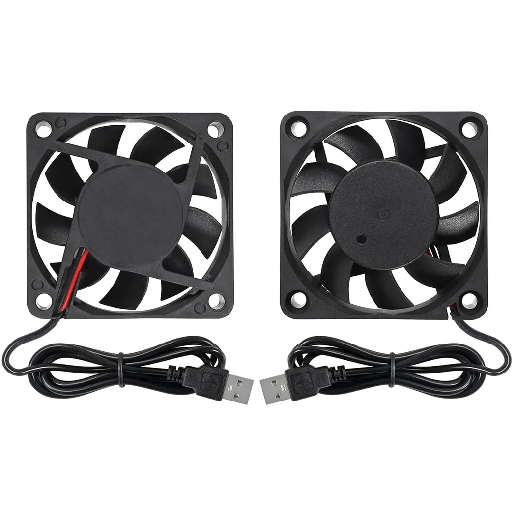 Ventilador 6010 60x60x10mm DC 5V, Ventilador de Resfriamento Sem Escovas, Substituição de Ventilador de 60mm para Resfriamento de Gabinete de PC DIY