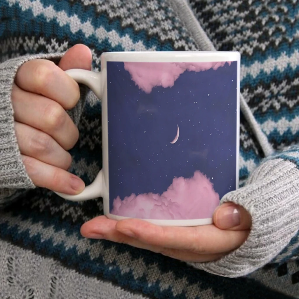 

Ashou-Landscape-11oz Afternoon Tea Mug Multifunctional Ceramic Coffee Mug Porcelain Coffee Cup Drinking Cup For Home