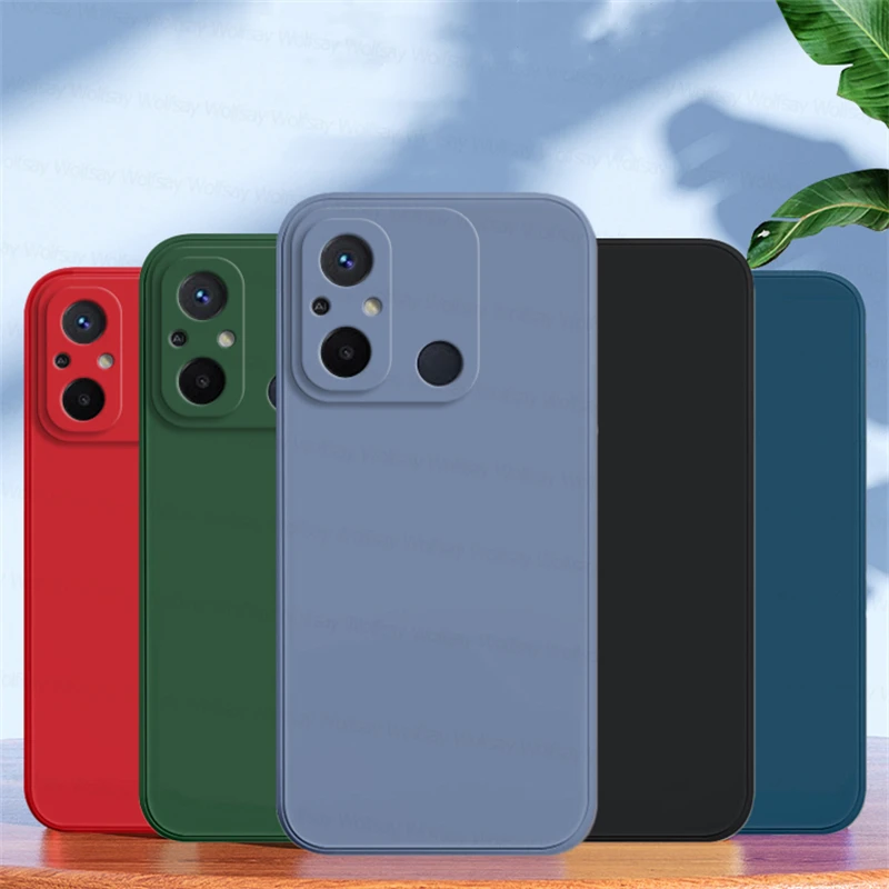 Funda For Xiaomi Redmi 12C Case Xiaomi Redmi 9C 10C 12C 13C 10A 11A Cover Shockproof TPU Liquid Silicone Protective Phone Cover