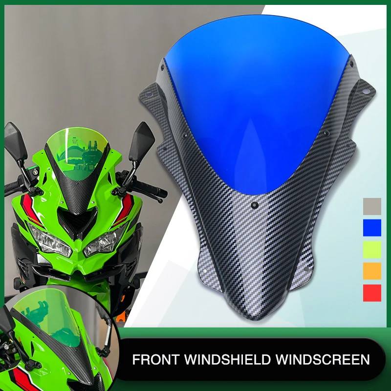 

Motorcycle Racing Sports Front Screen Windshield Fairing Windscreen Baffle For ZX-4R ZX-4RR NINJA ZX4R ZX4RR 2023 2024