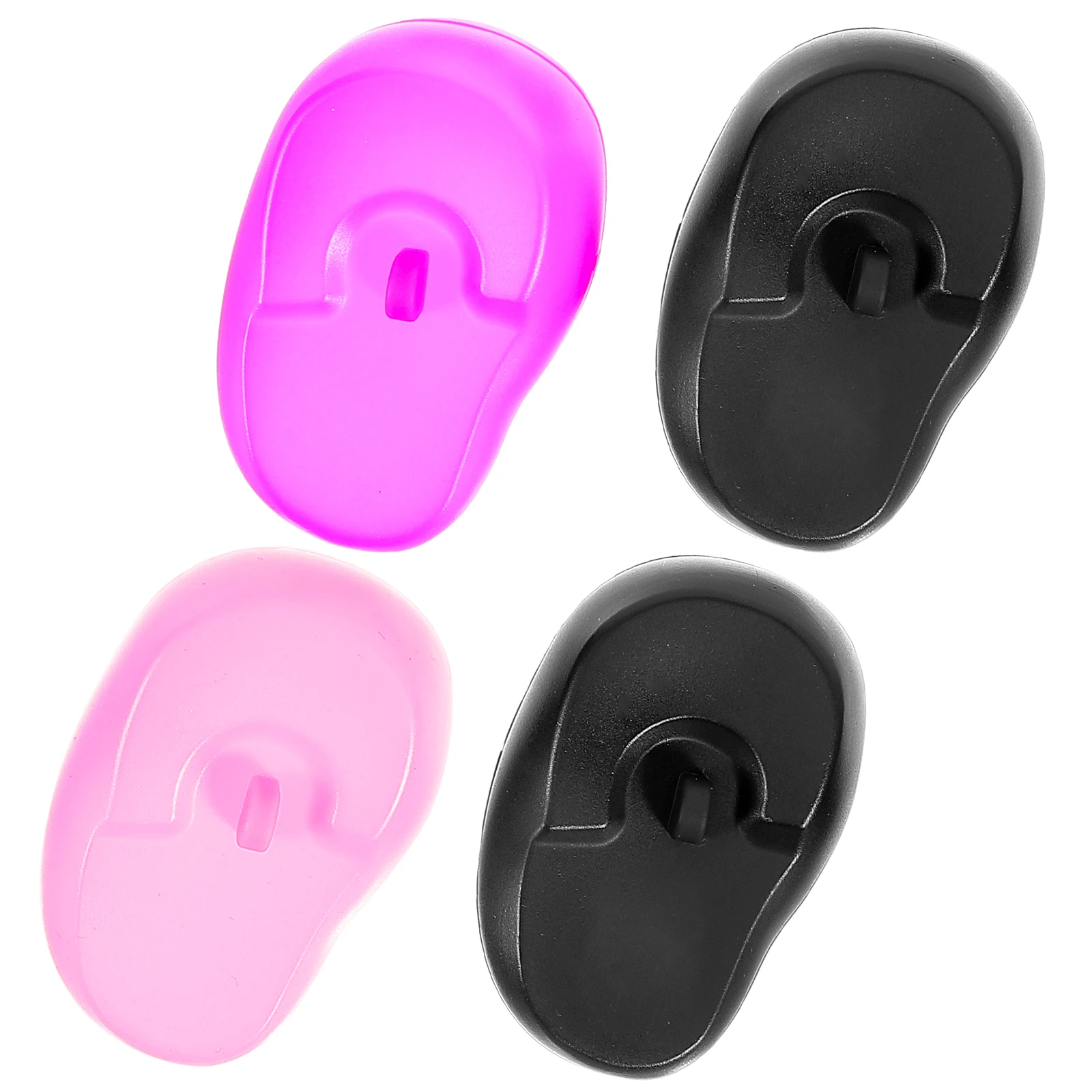 

4Pcs Dyeing Ear Covers Silicone Protection for Hair Coloring Salon Use Waterproof Reusable Ear Cover for Dyeing