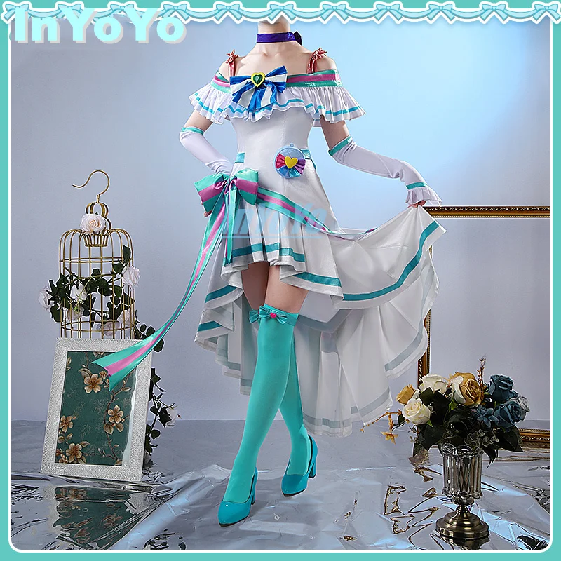 InYoYo Cure Lillian Cosplay Costume WonderfulPrecure! Anime Wonderful Precure Lovely Lolita Dress Uniform Women Halloween Party