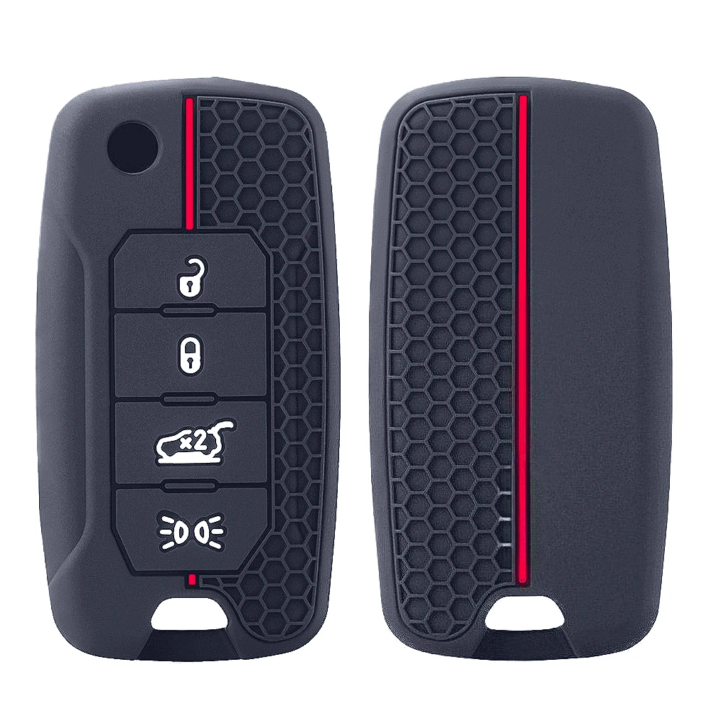 Car Key Case for Jeep Cherokee Compass S Renegade Grand Commander for Dodge Journey Challenger Jcuv Charger for Chrysler 300C