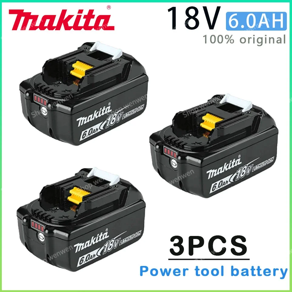 

Makita Original 18V Makita 6000mAh Lithium ion Rechargeable Battery 18v drill Replacement Batteries BL1860 BL1830 BL1850 BL1860B