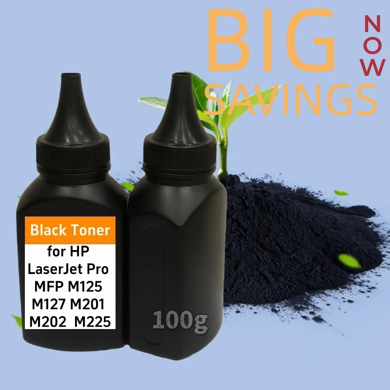 100g de polvo negro Compatible con tóner HP CF283A CF283X 283X CF283 cartucho para HP LaserJet Pro MFP M125 M127 M201 M202 M225