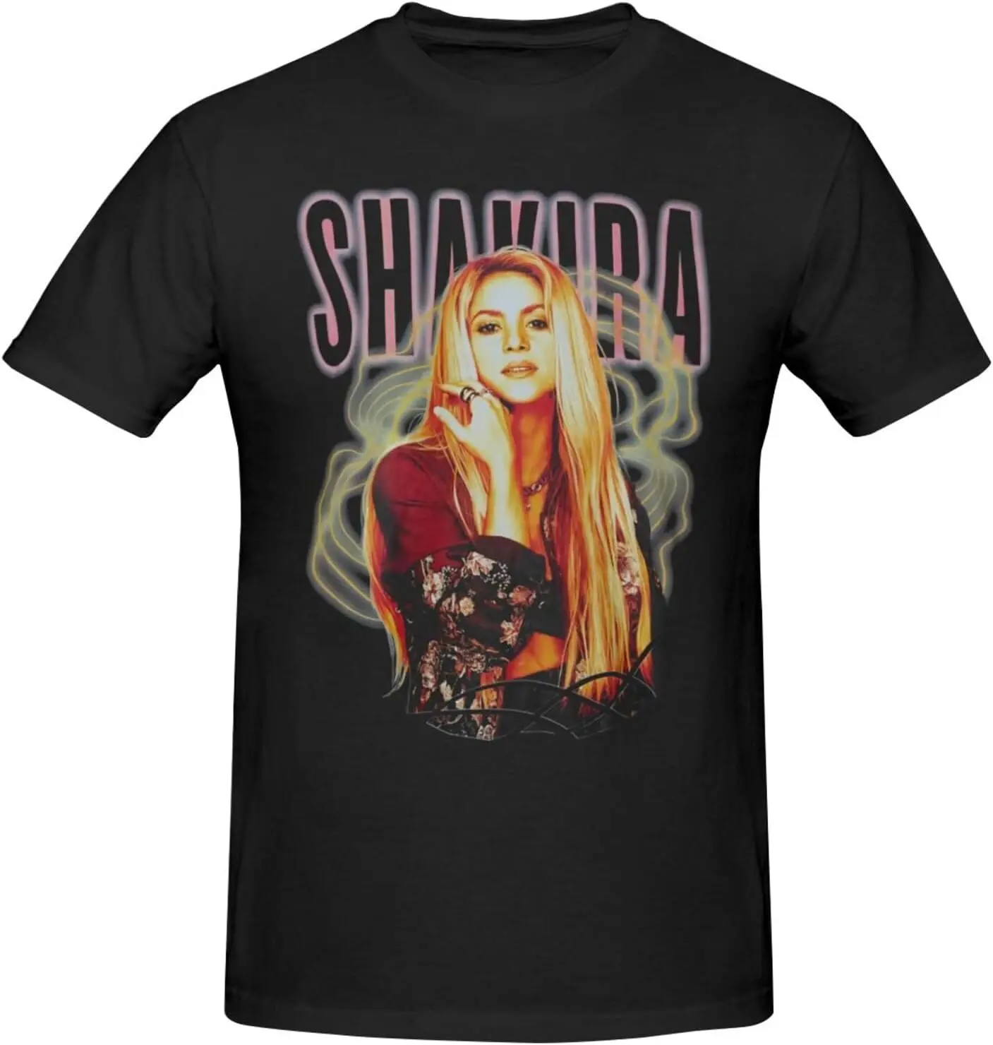 

Shakiras T Shirt Mens Fashion Fitness Tee Summer Leisure Classic Round Neck Short Sleeve Tshirt