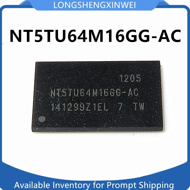 1PCS New NT5TU64M16GG-AC NT5TU64M16GG Packaged FBGA84  Original DDR2 128M 1Gbit Memory Chip