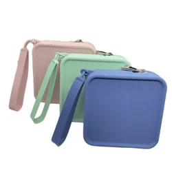 Petit portefeuille en silicone pour femmes, sac de rangement multifonctionnel, porte-monnaie, câble de données, rouge à lèvres, poudres cosmétiques