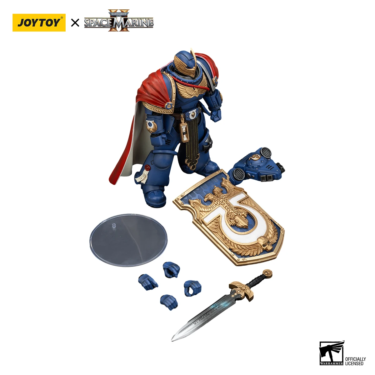 

JOYTOY Warhammer 40K 1/18 figura de acción Ultramarines Marneus Calgar Victrix Honor Guard figuras de Anime juguetes modelo gift