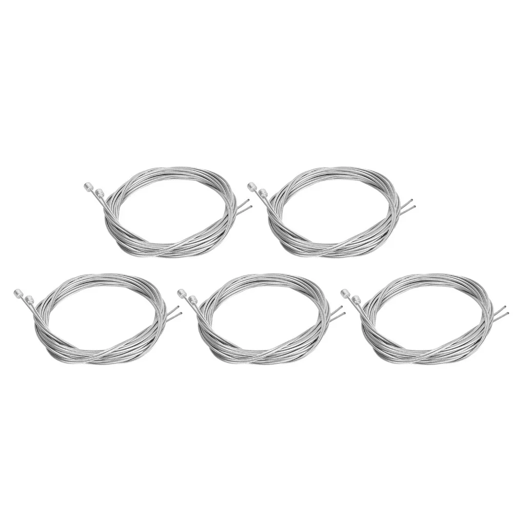 10PCS Zinc-Coated Bike Shifter Cable Rustproof 2100mm × 1.2mm Bike Derailleur Wire High Performance Brake Inner Wire Bike Repair