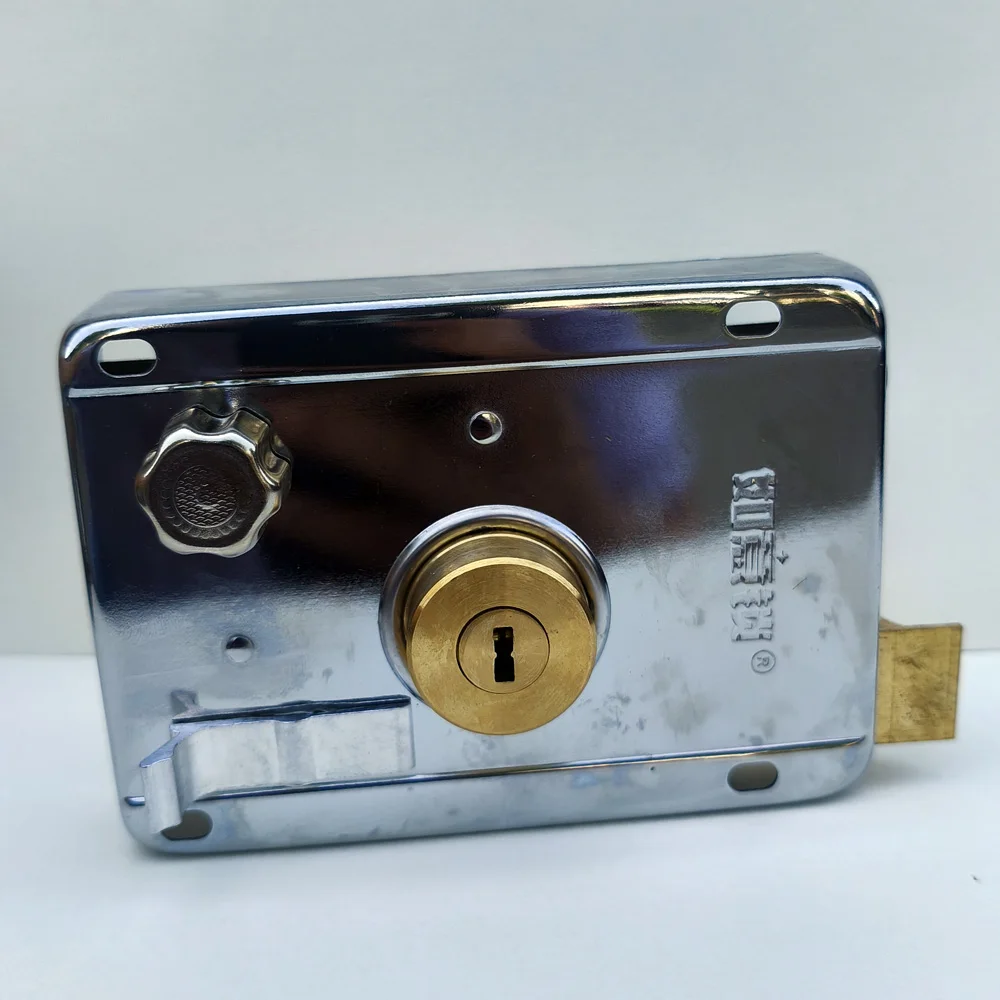 Exterior Door Lock Outdoor Safety Security padlocks Anti-Theft Lock Multiple Insurance Wood Gate Front House Locking Accessories