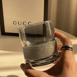 Light Luxury Diamond Glass Cup Beer Juice Coffee Water Cups Transparent Cup Whiskey Wine Glass Mug Heat-resistant Drinkware Cups