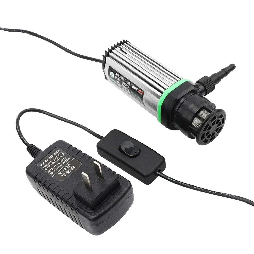 DC 12V Submersible Water Pump Water Flow Speed Adjustable Bottom Suction Water Pump for Slotting/Cutting/Water Drilling Machine