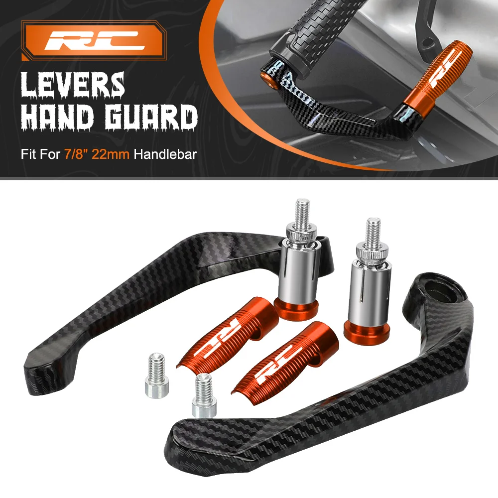 

Motorcycle Handlebar Brake Clutch Lever Hand Guard Protector Handguard Kit FOR RC125 RC200 RC390 RC250 RC8 RC8R RC51